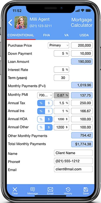 Realtor App; Loan Officer App